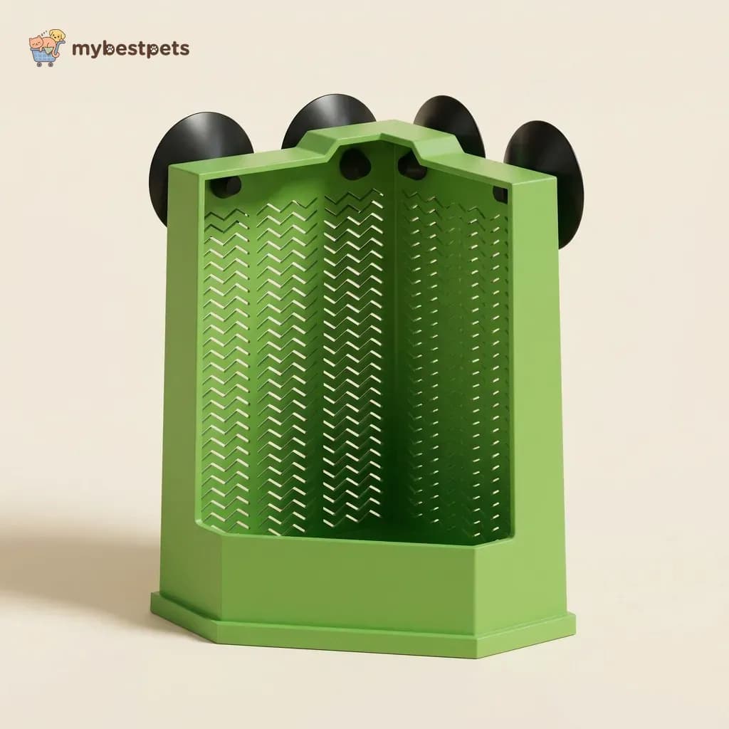 Reptile Corner Feeder with Suction Cups for Live Insects
