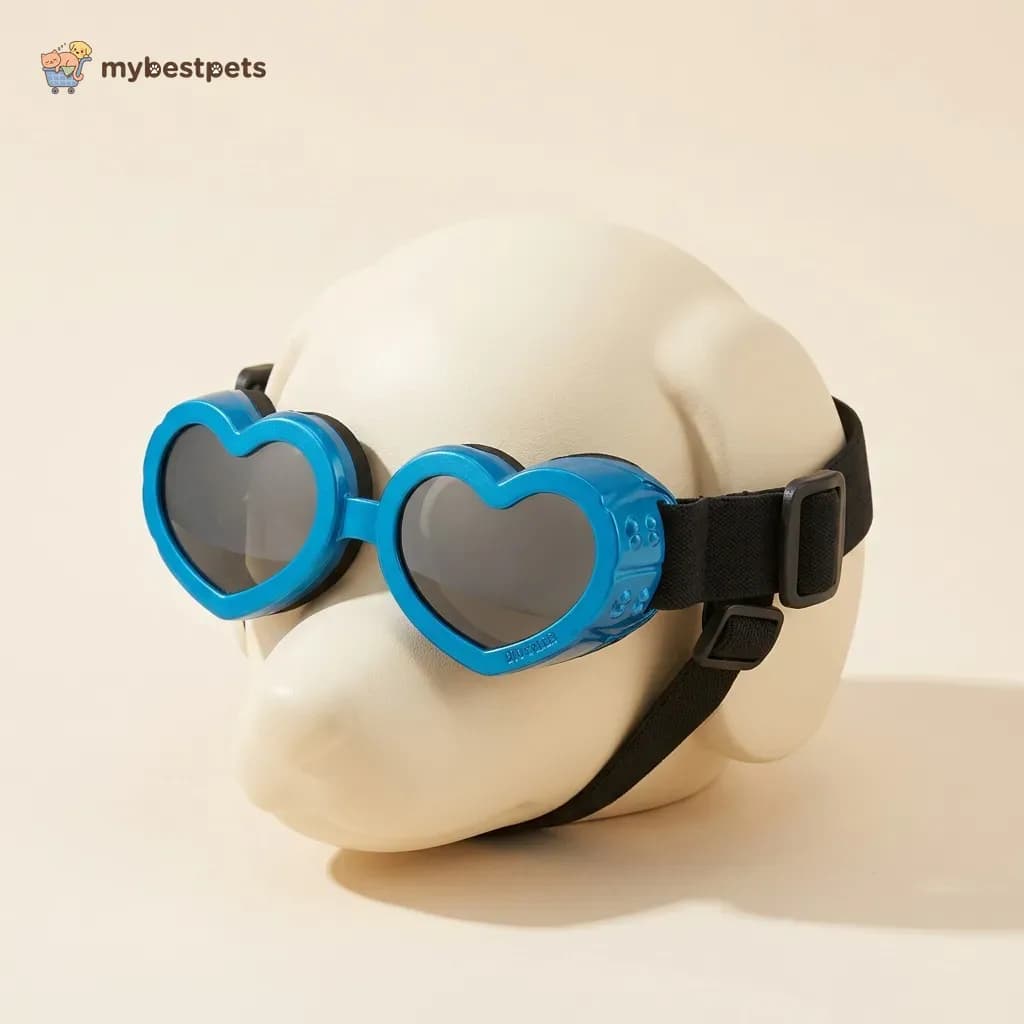 Pet Goggles with Heart-Shaped Frame for Small Dogs and Cats