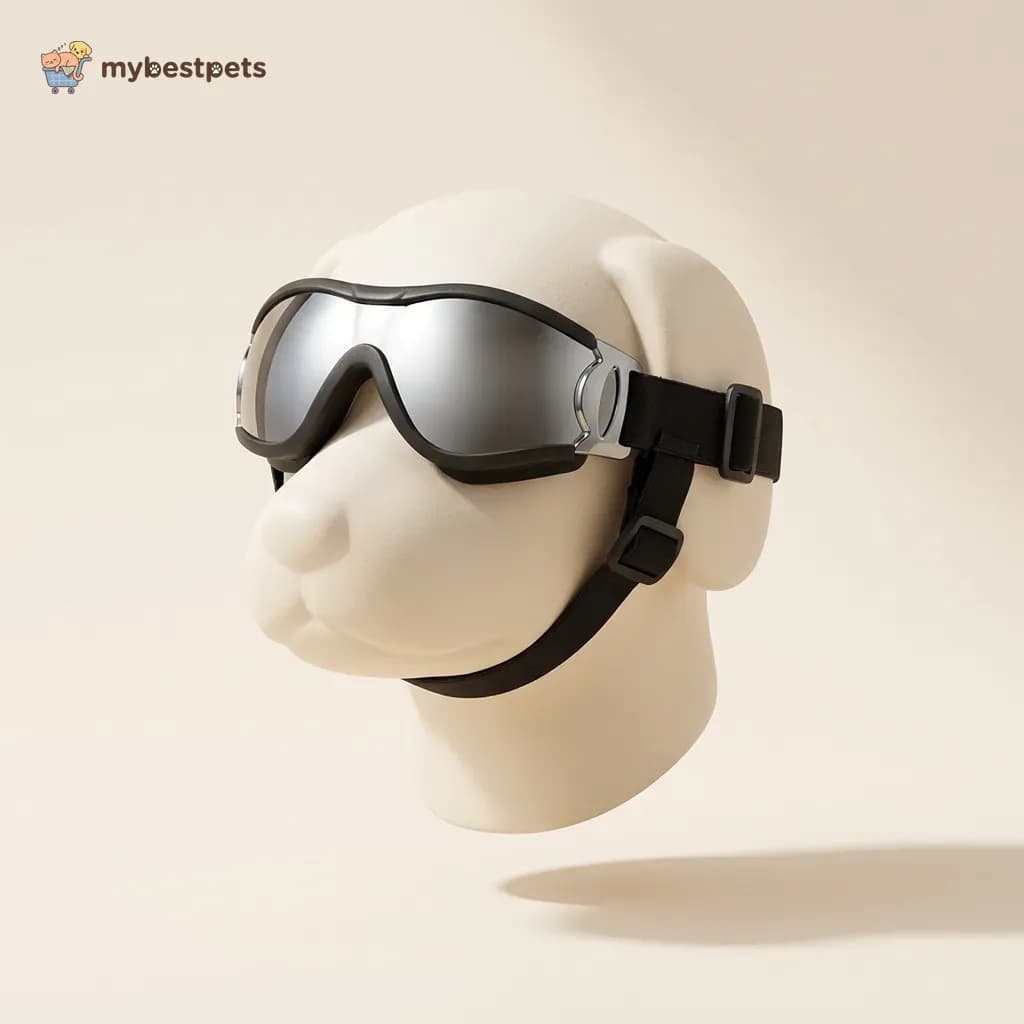 Dog Goggles with Adjustable Straps for Wind and Dust
