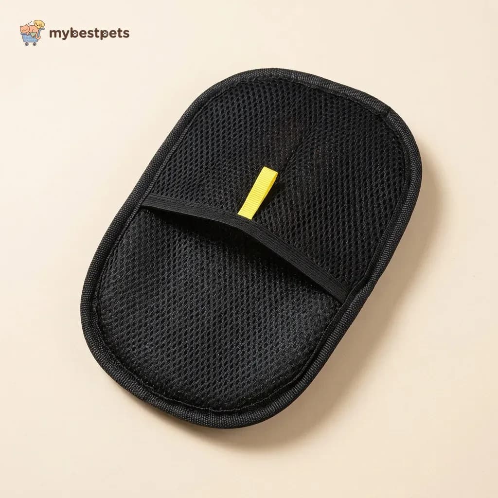 Pet Hair Remover Mitt with Fabric Pad for Dogs and Cats