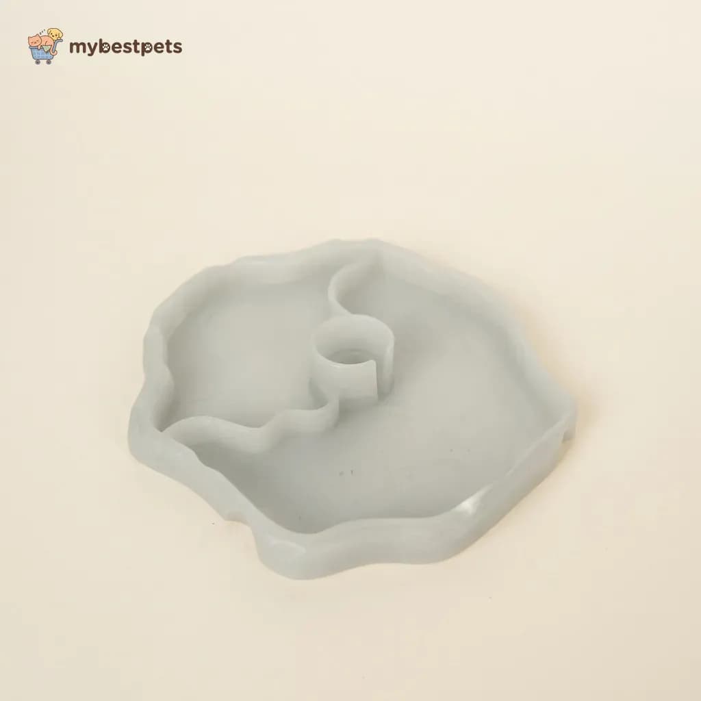 Tortoise Food and Water Dish, Stone Look with Two Sections