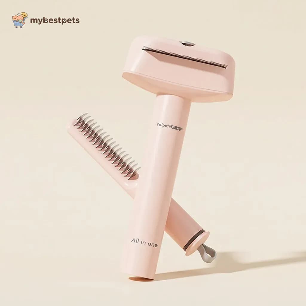3-in-1 Pet Dematting Comb for Tangles and Loose Hair