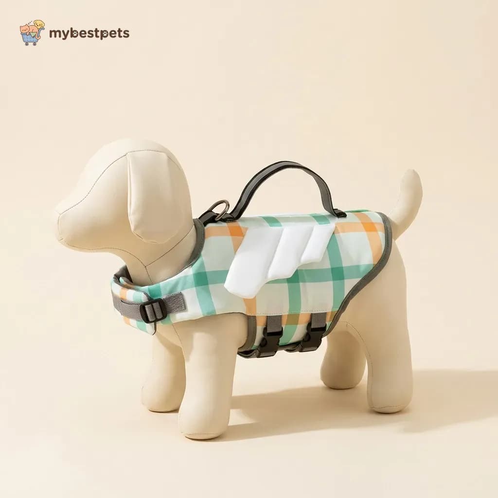 Dog Life Jacket with Grab Handle for Swimming and Boating
