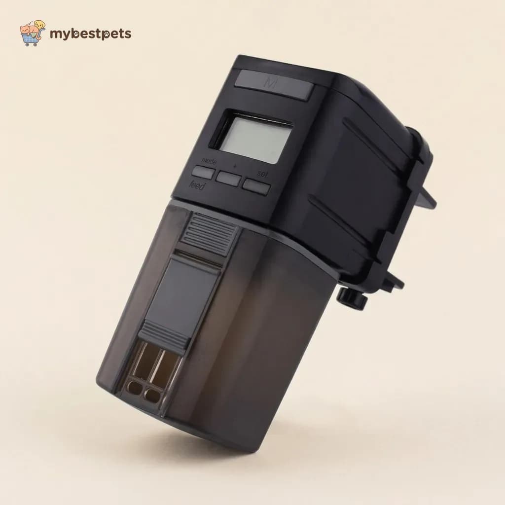 Automatic Fish Feeder for Aquariums, Up to 4 Feeds a Day