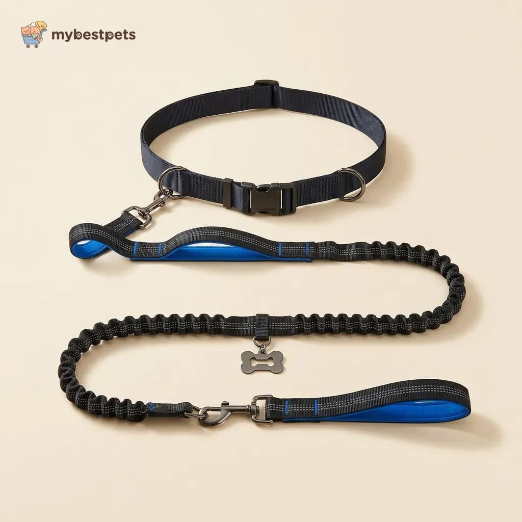 Hands-Free Running Dog Leash with Waist Belt and Bungee