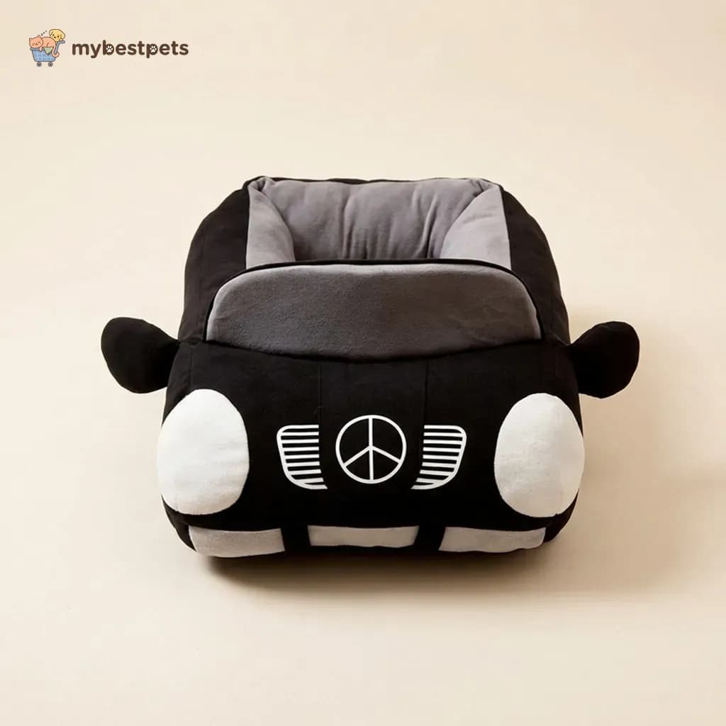 Car Shaped Pet Bed with Padded Sides for Cats and Small Dogs