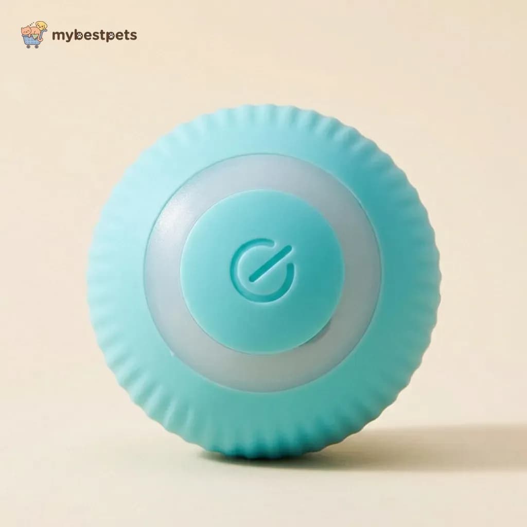 Self-Rolling Cat Ball with Silicone Shell, USB Rechargeable