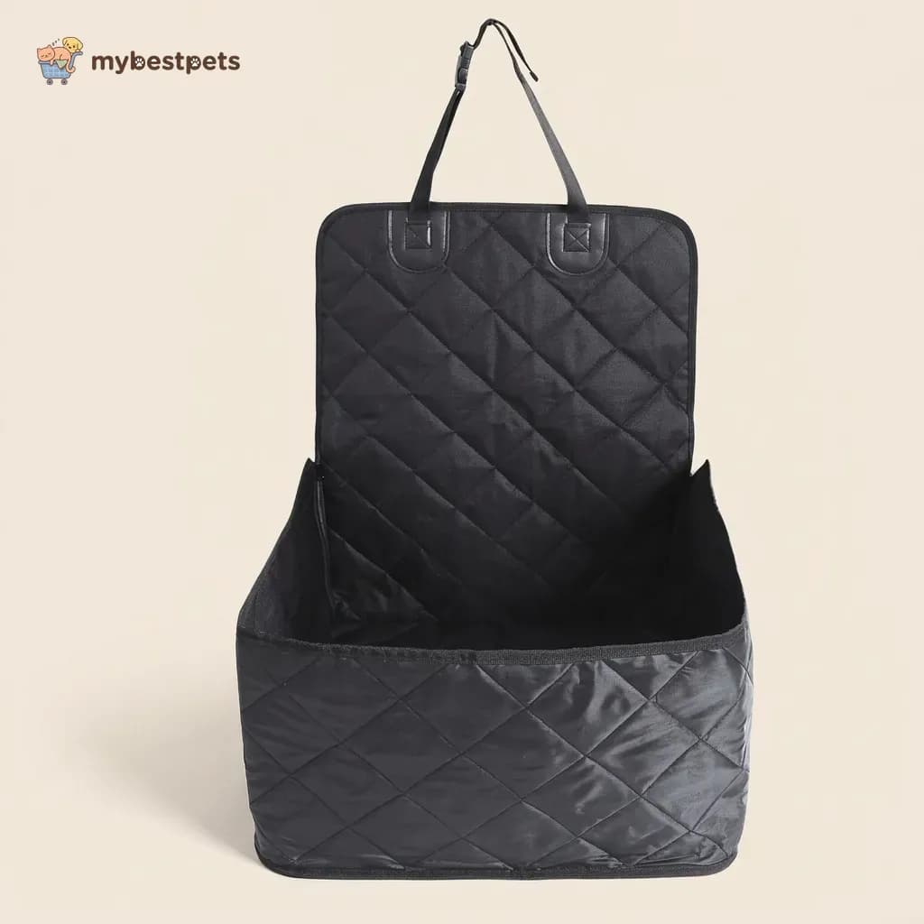 Quilted Dog Car Seat Cover and Basket for Front or Back Seat