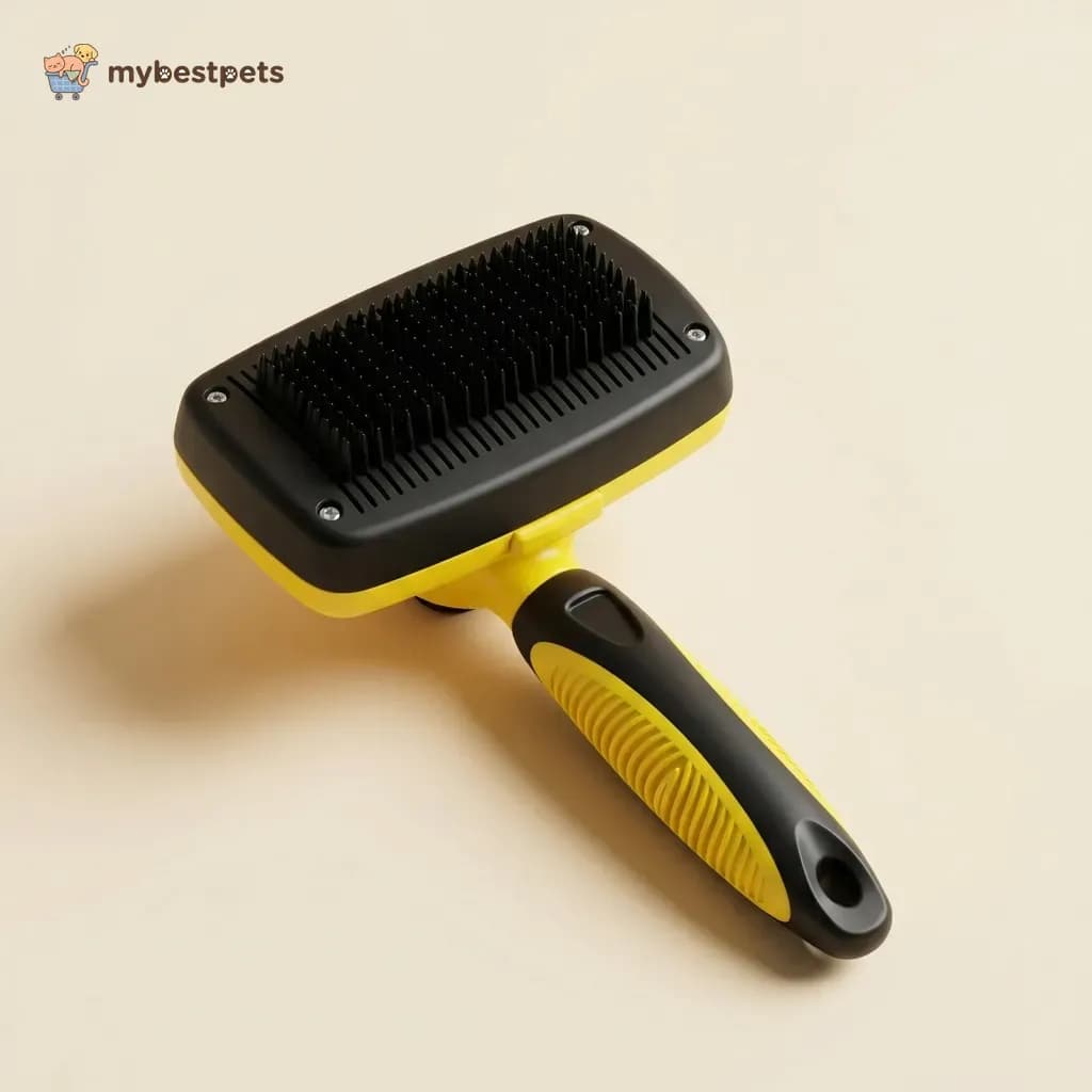 Self-Cleaning Slicker Brush for Dogs and Cats, Retractable Pins