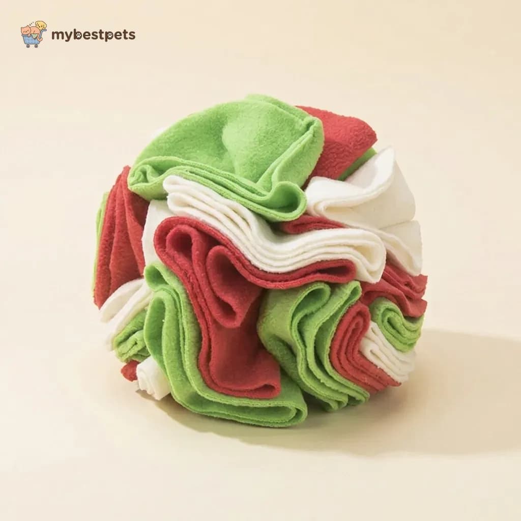 Snuffle Ball for Dogs and Cats, Fleece Treat Hiding Toy