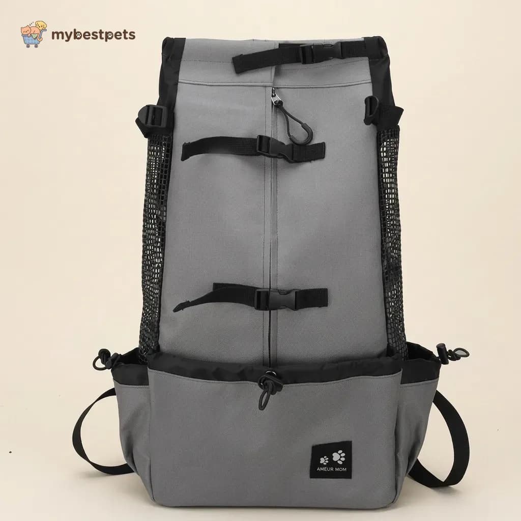 Dog Carrier Backpack with Mesh Sides for Small and Medium Dogs