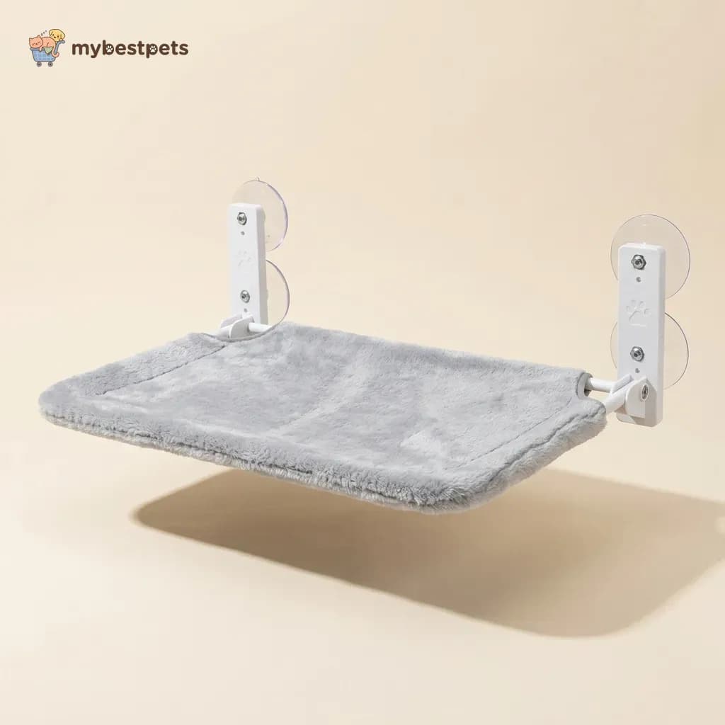 Cat Window Hammock with Suction Cups, Mesh or Plush Bed