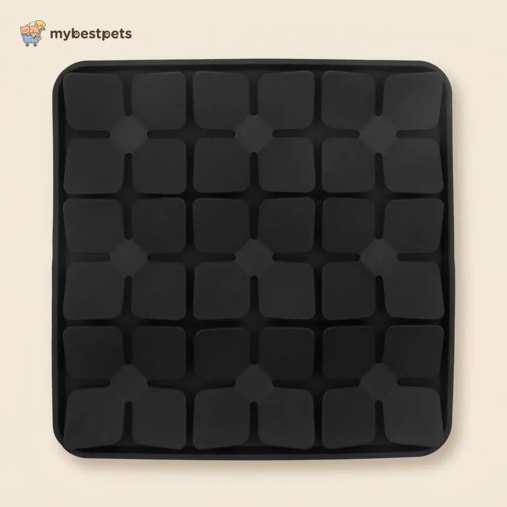 Silicone Lick Mat for Dogs and Cats, Square Slow Feeder Pad