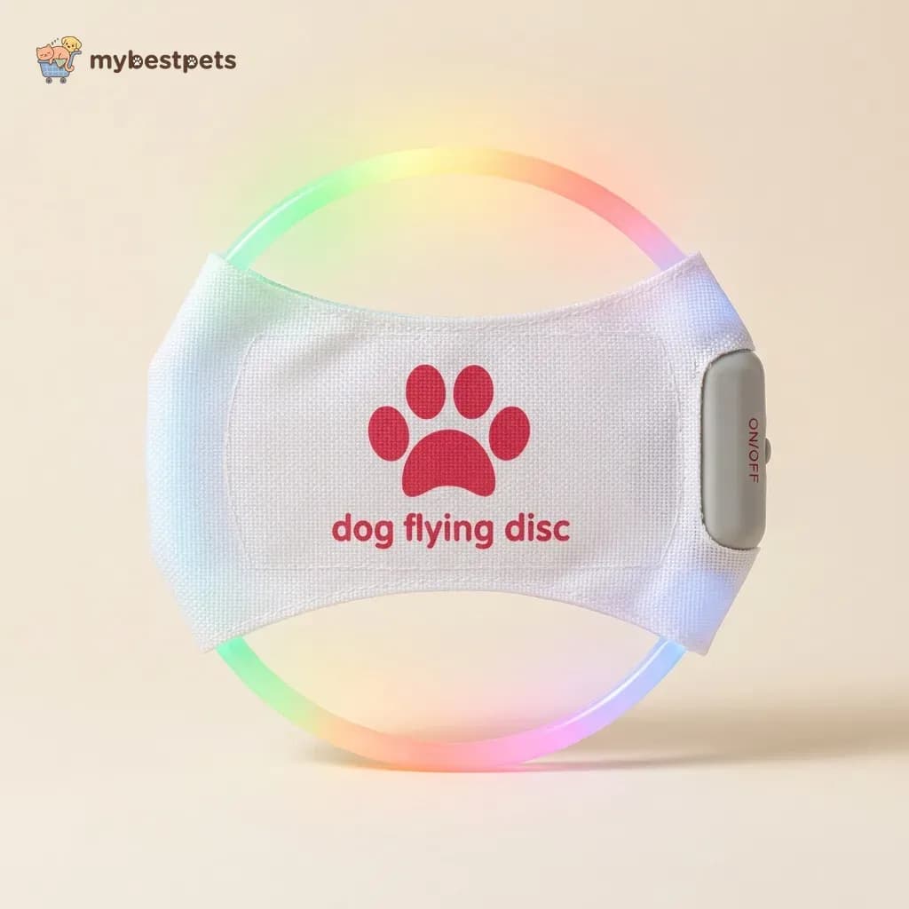 Light-Up Dog Flying Disc, USB Rechargeable LED
