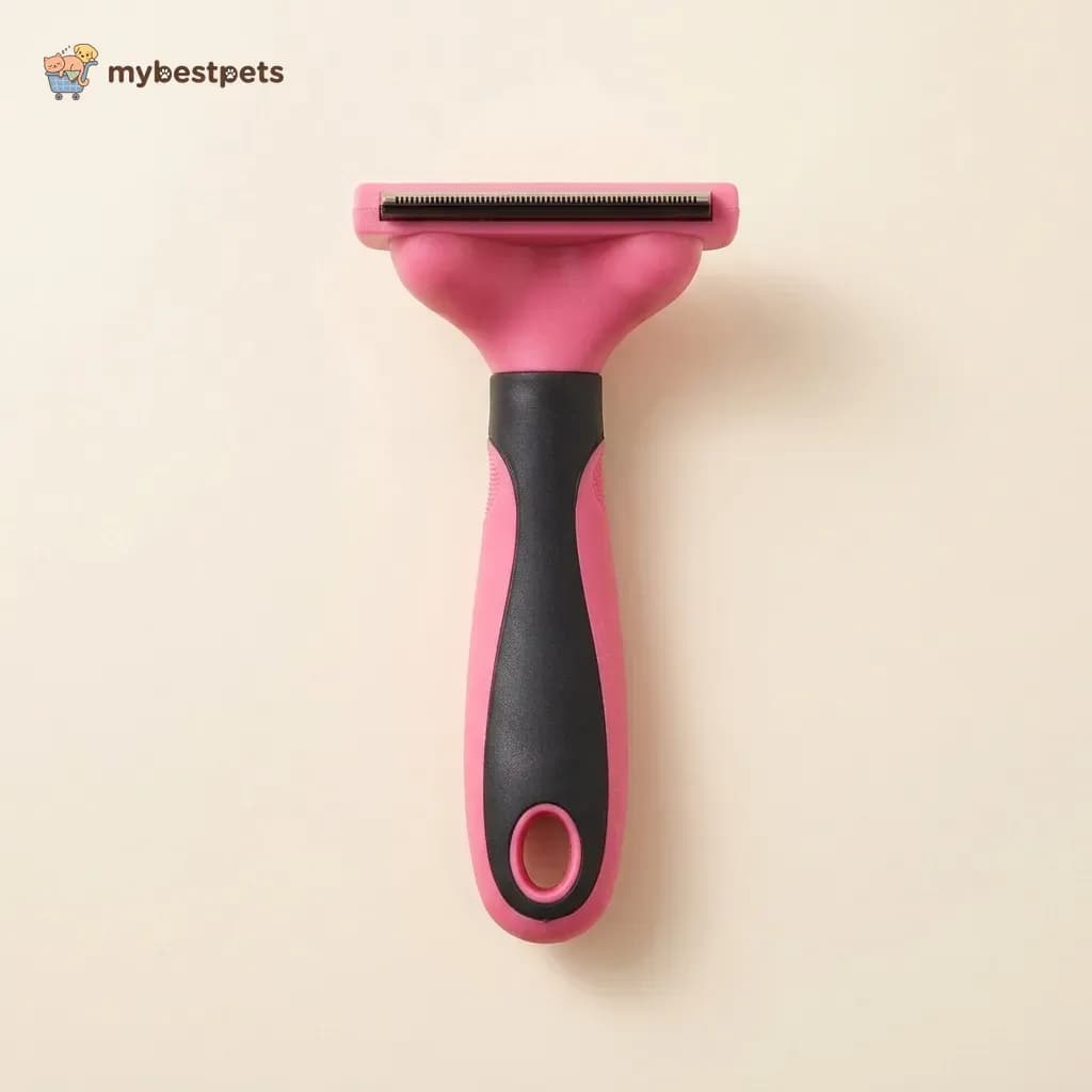 Deshedding Tool for Dogs and Cats with Stainless Steel Edge