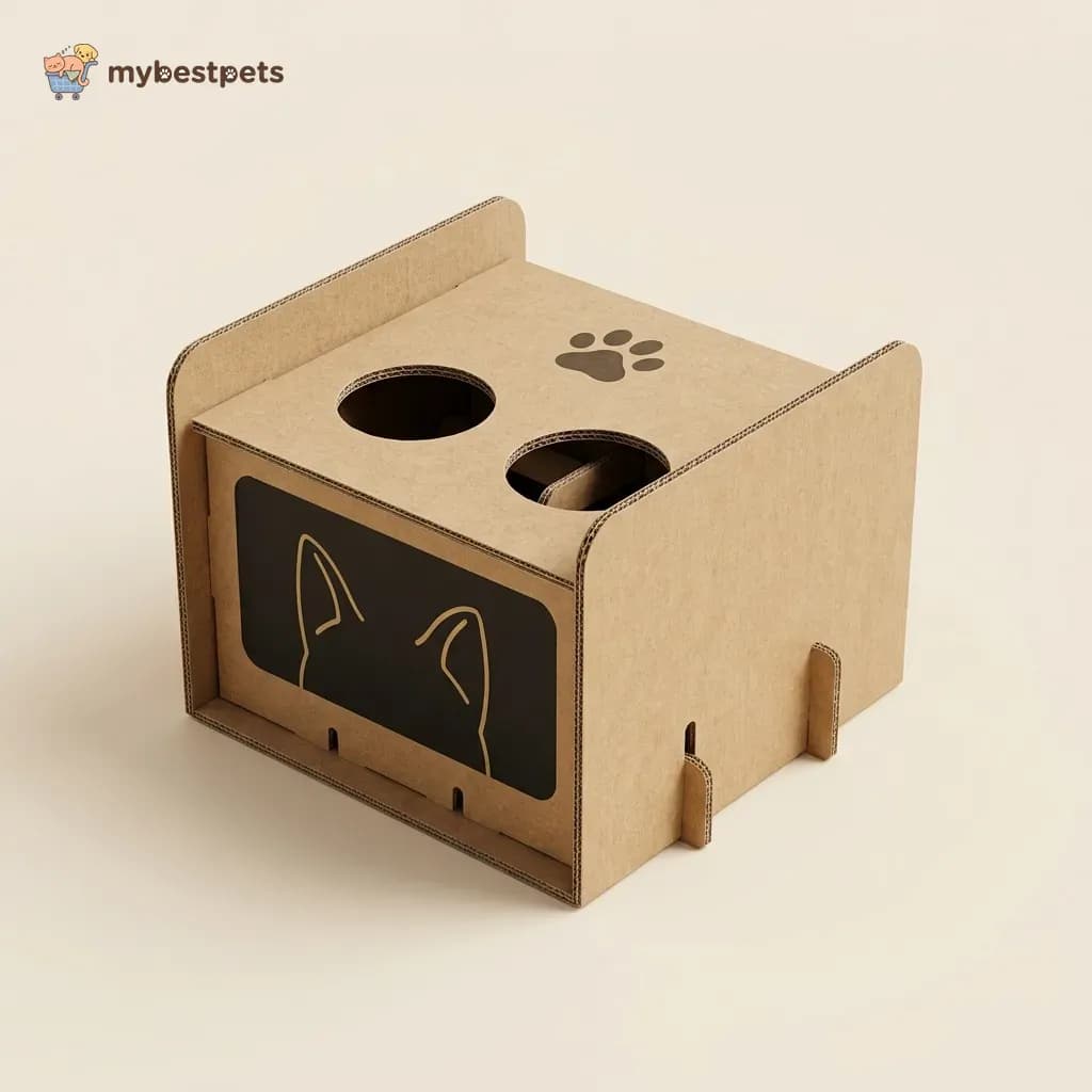 Whack-a-Mole Cat Toy Box in Corrugated Cardboard