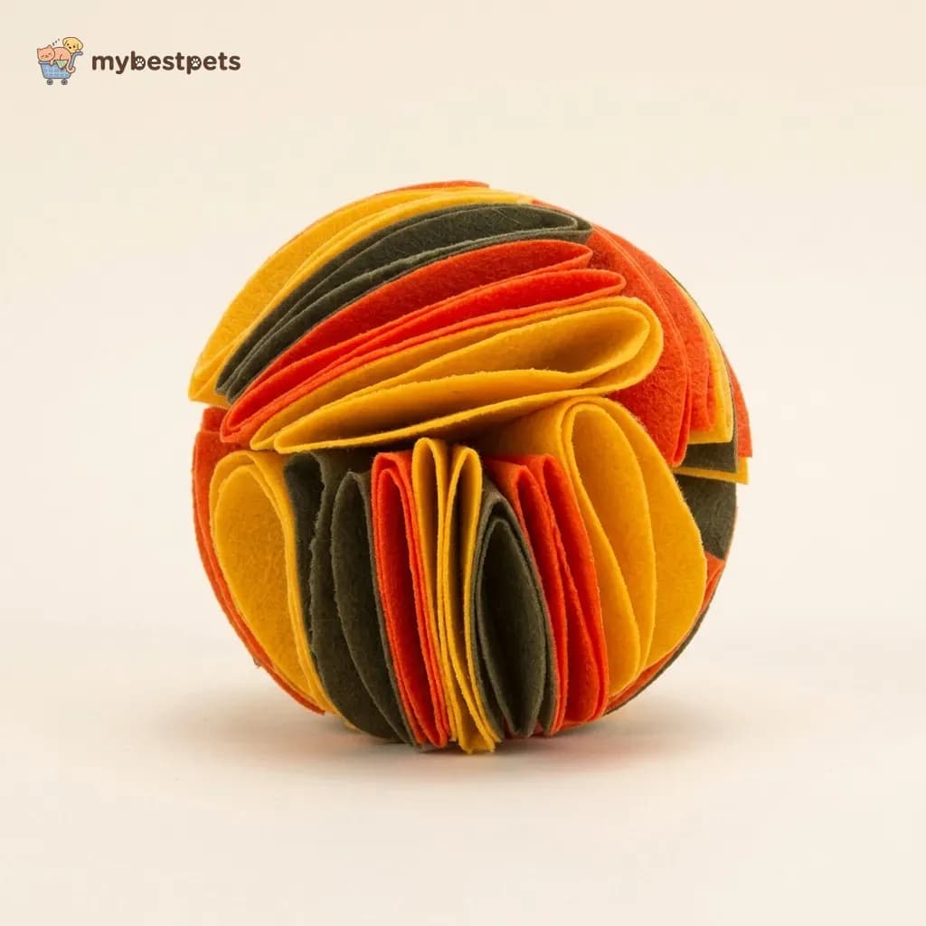 Dog Snuffle Ball, Foldable Fleece Treat Toy for Slow Feeding
