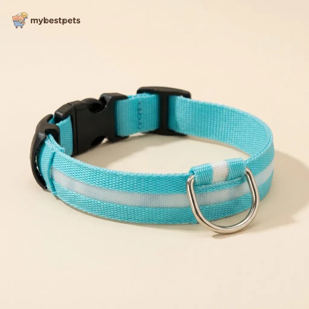 LED Dog Collar with Flashing Modes, Replaceable Batteries