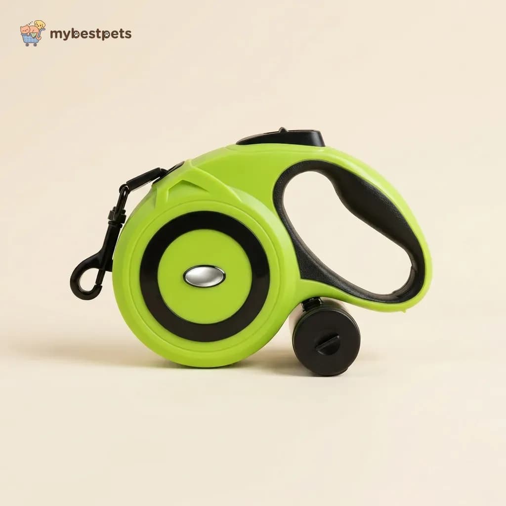 Retractable Dog Leash with Bag Dispenser, 5 m Tape or 8 m Cord