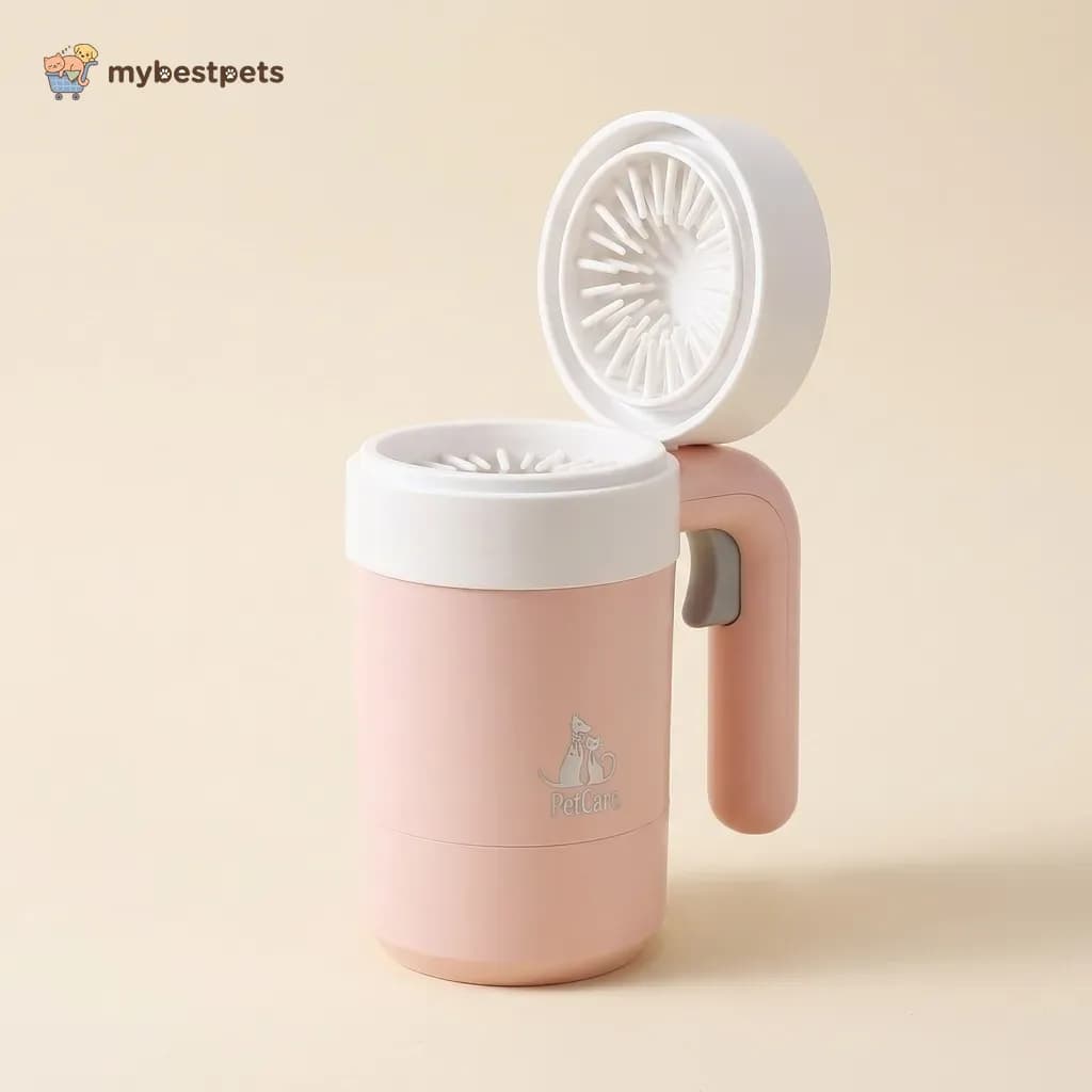 Paw Cleaner Cup for Dogs and Cats with Silicone Bristles