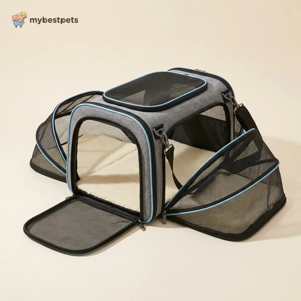 Expandable Soft Pet Carrier for Cats and Small Dogs
