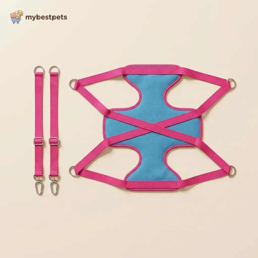 Pet Grooming Hammock for Cats and Small Dogs, Nail Trimming