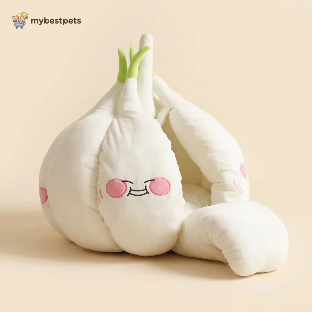 Garlic Shaped Pet Cave Bed for Cats and Small Dogs
