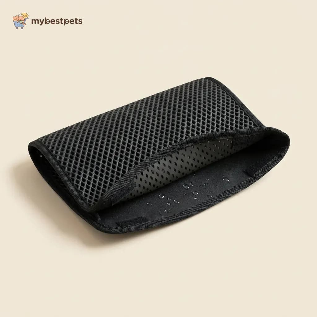 Cat Litter Trapping Mat, Double Layer, Flat or Foldable