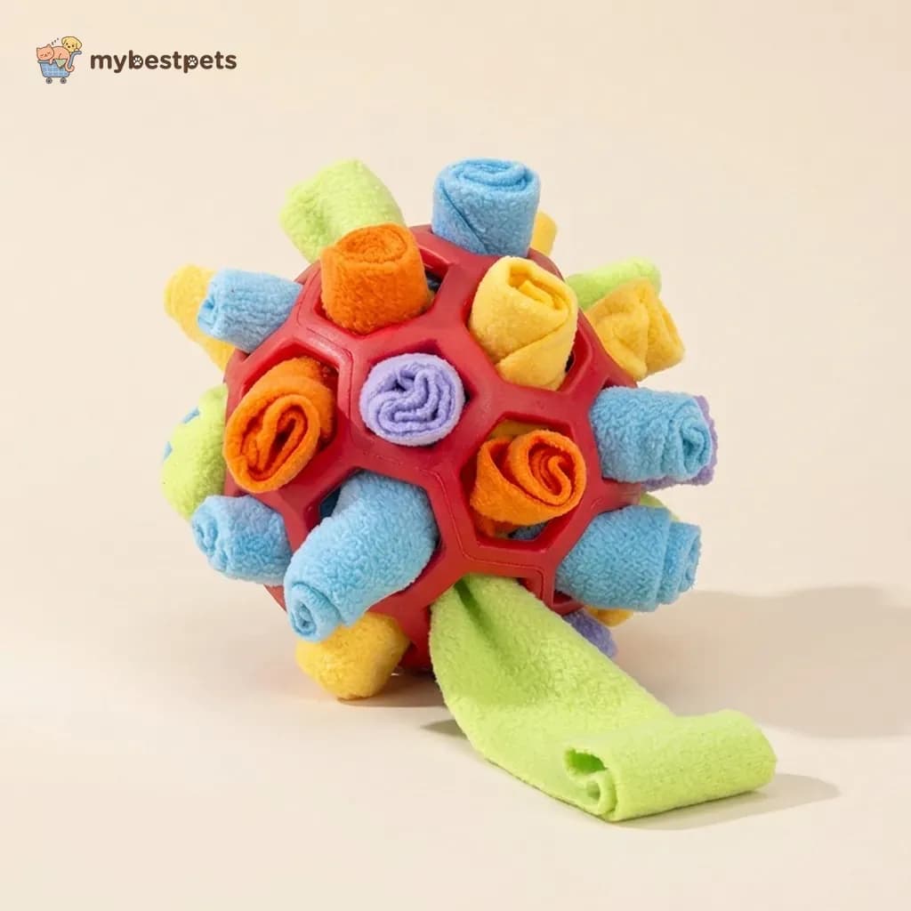 Snuffle Ball for Dogs, Fleece Treat Hiding Toy