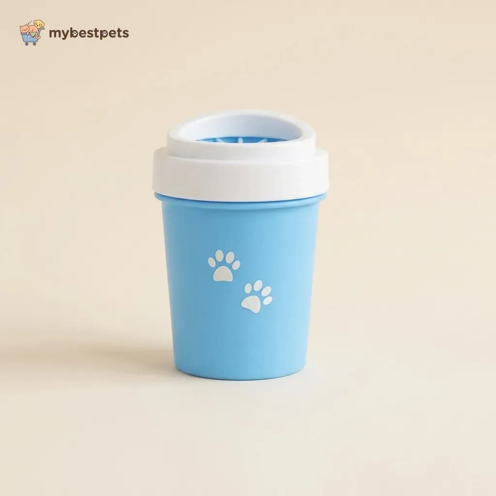 Dog Paw Cleaner Cup with Silicone Bristles, Small or Medium