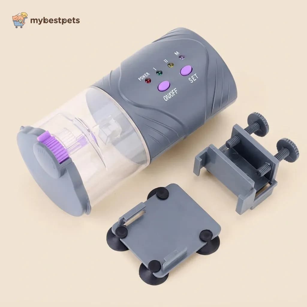 Automatic Fish Feeder with 12 or 24 Hour Timer and Tank Clamp