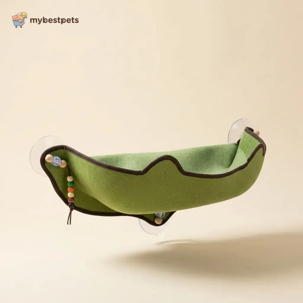 Cat Window Hammock with Suction Cups and Felt Bed