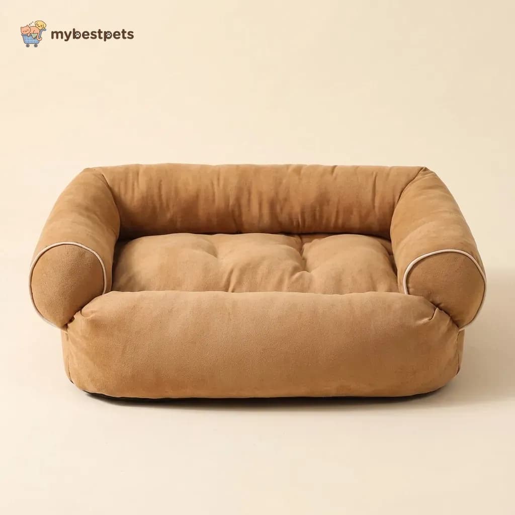 Pet Sofa Bed with Bolster Sides for Dogs and Cats