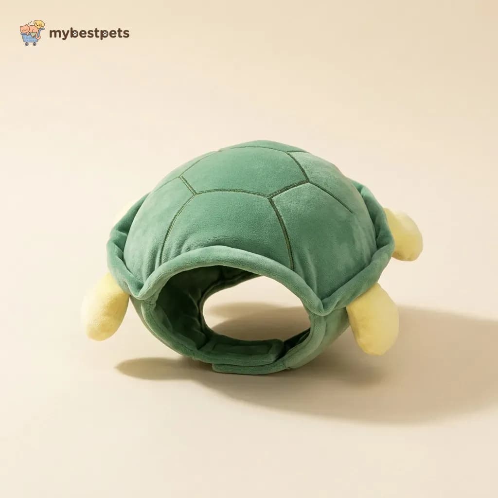 Turtle Shell Costume for Small Dogs, Plush with Little Feet