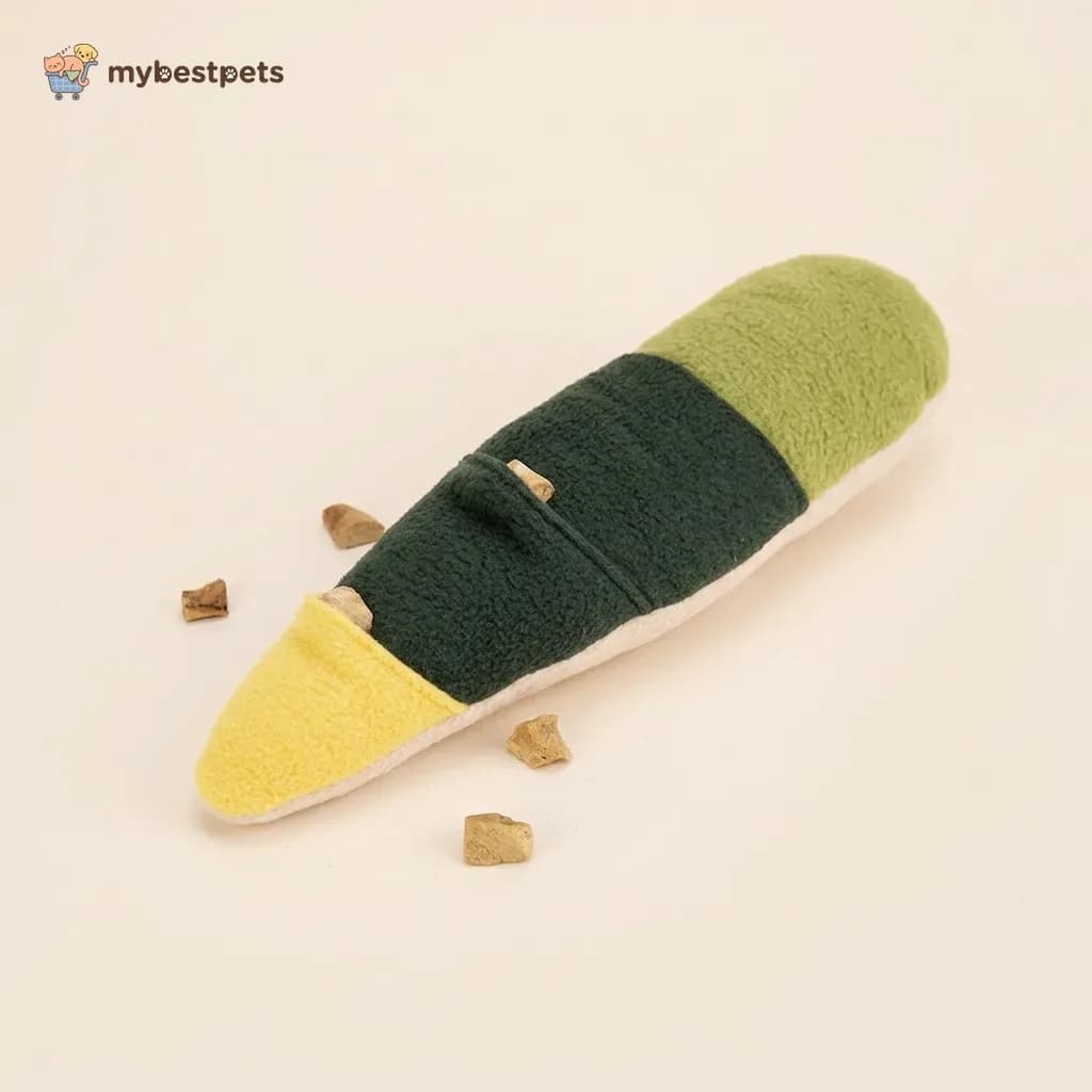 Snuffle Snake Toy for Dogs, Fleece Treat Hiding Puzzle