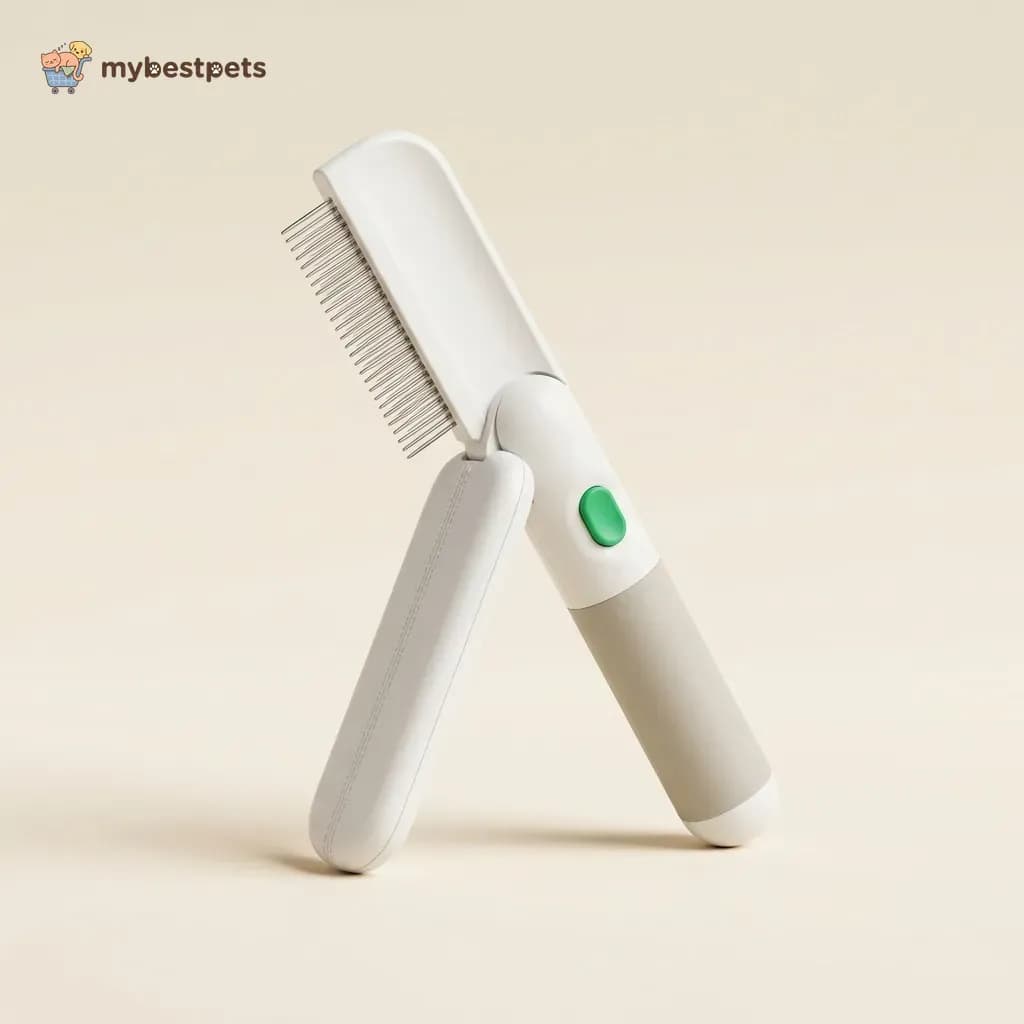 Pivoting Head Grooming Comb for Cats and Dogs