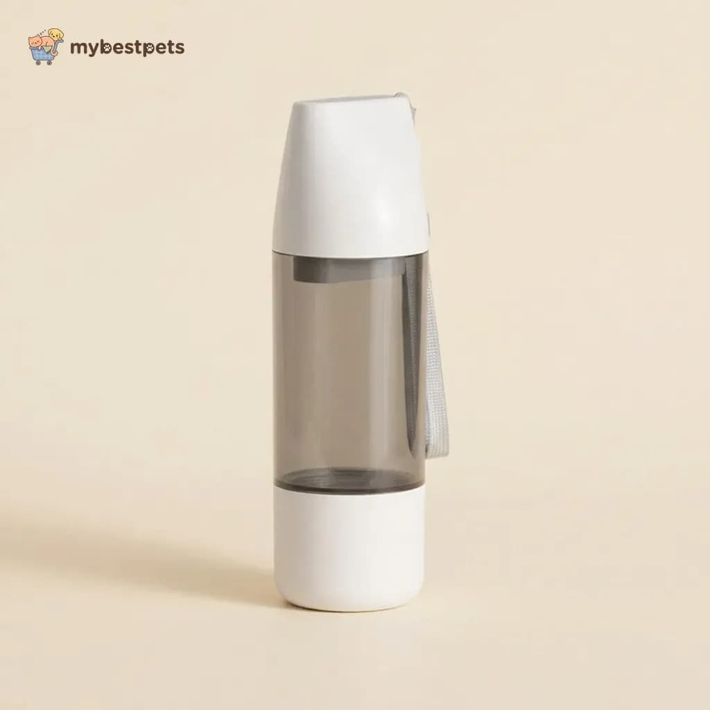 Dog Travel Water Bottle with Food Compartment