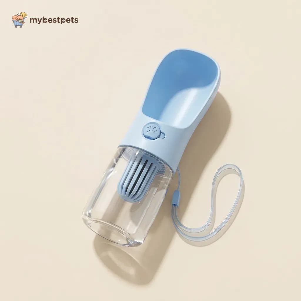 Portable Dog and Cat Water Bottle with Carbon Filter, 250 ml