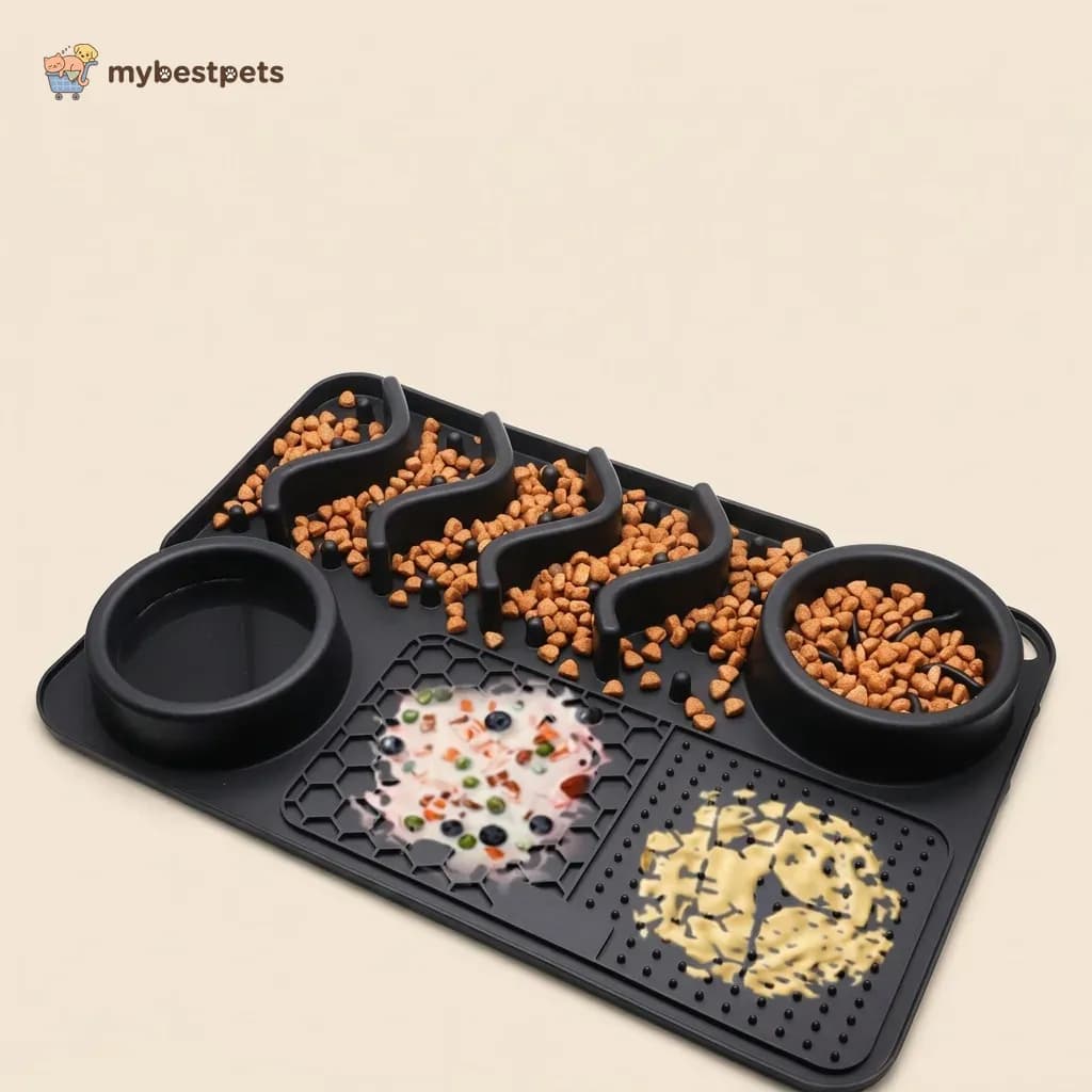 Silicone Lick Mat and Slow Feeder for Dogs and Cats