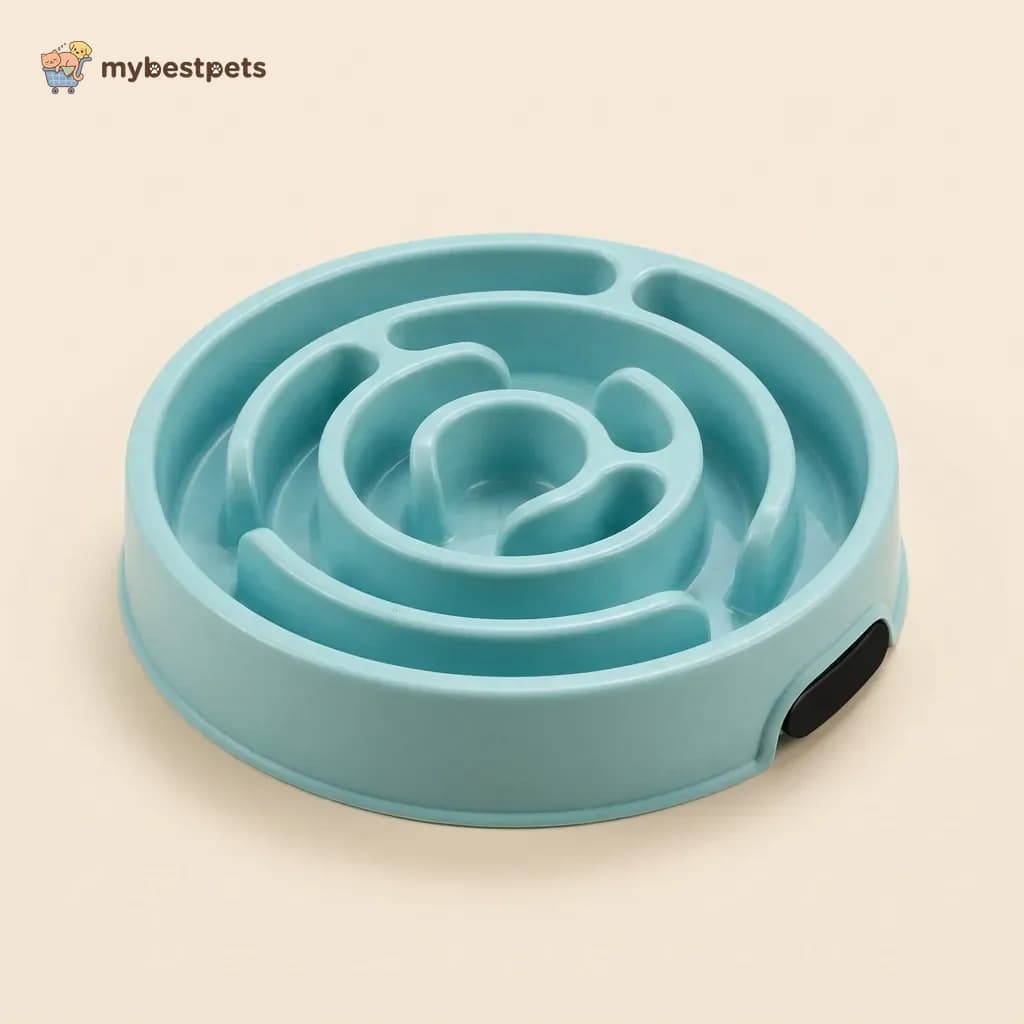 Slow Feeder Dog Bowl with Maze Pattern and Non-Slip Base