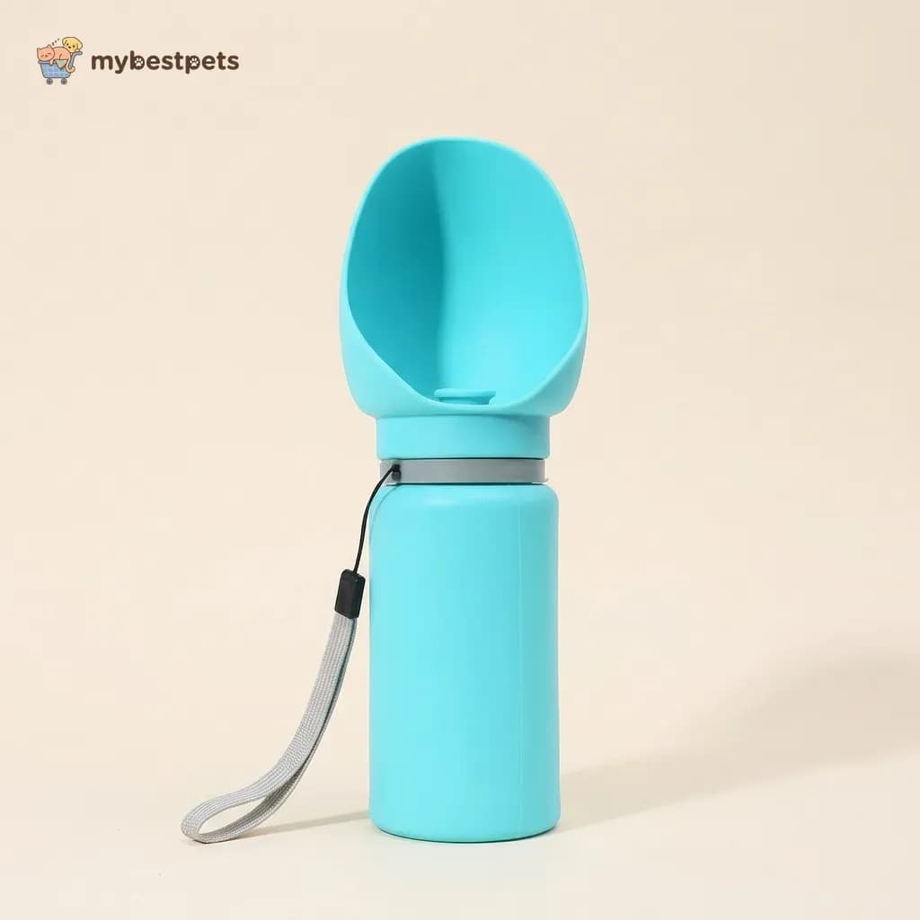 Collapsible Silicone Pet Water Bottle with Wrist Strap