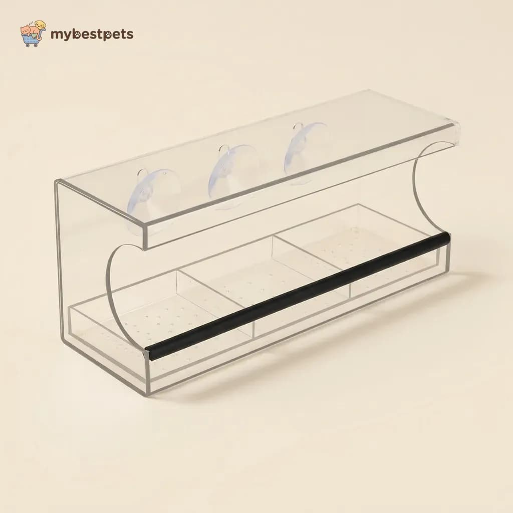 Clear Acrylic Window Bird Feeder with Suction Cups