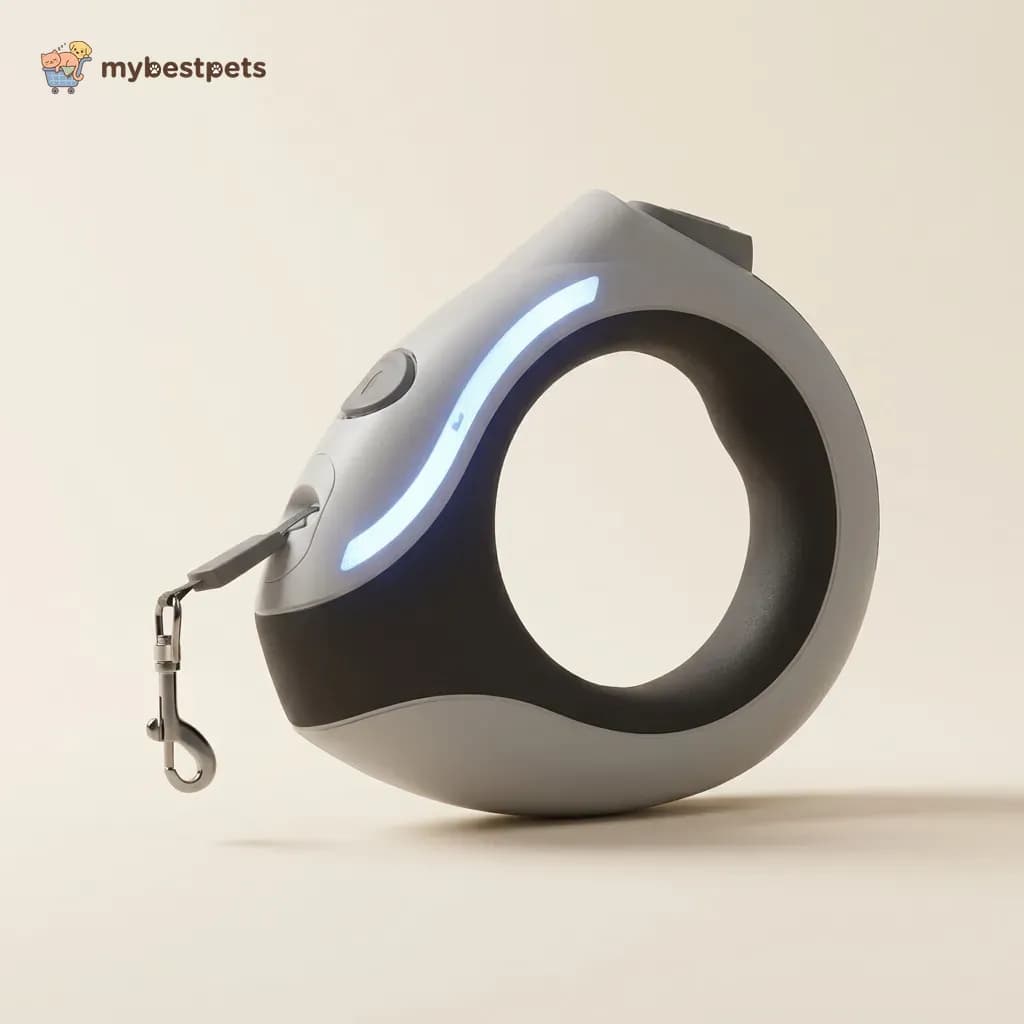 Retractable Dog Leash with LED Torch, USB Rechargeable, 3 m