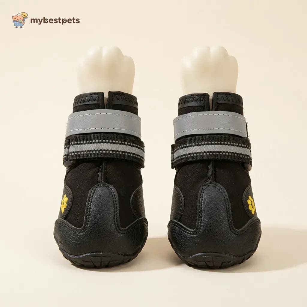 Dog Shoes with Non-Slip Waterproof Sole and Reflective Straps