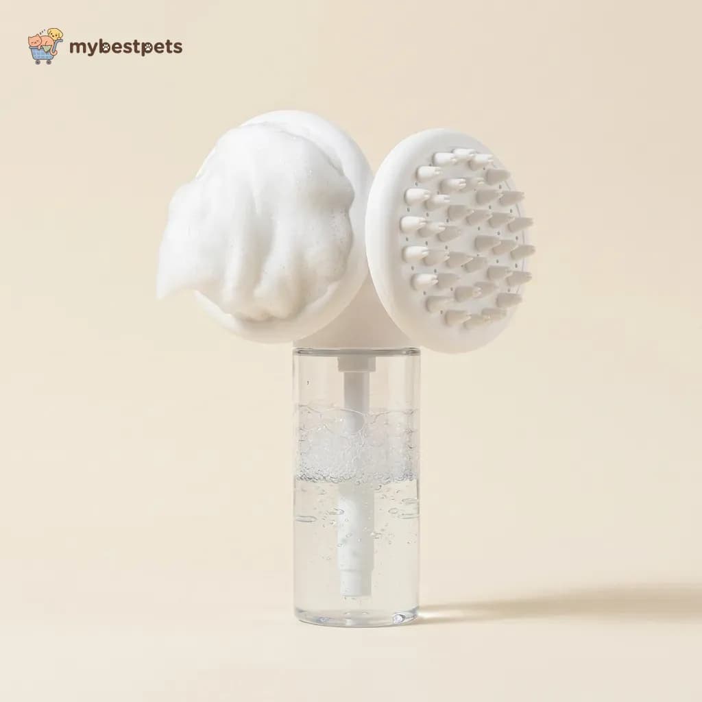 Automatic Foaming Bath Brush for Dogs and Cats, Rechargeable