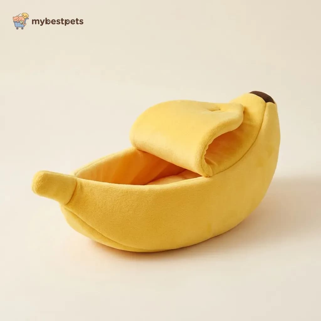 Banana Pet Bed for Cats, Small Dogs and Rabbits