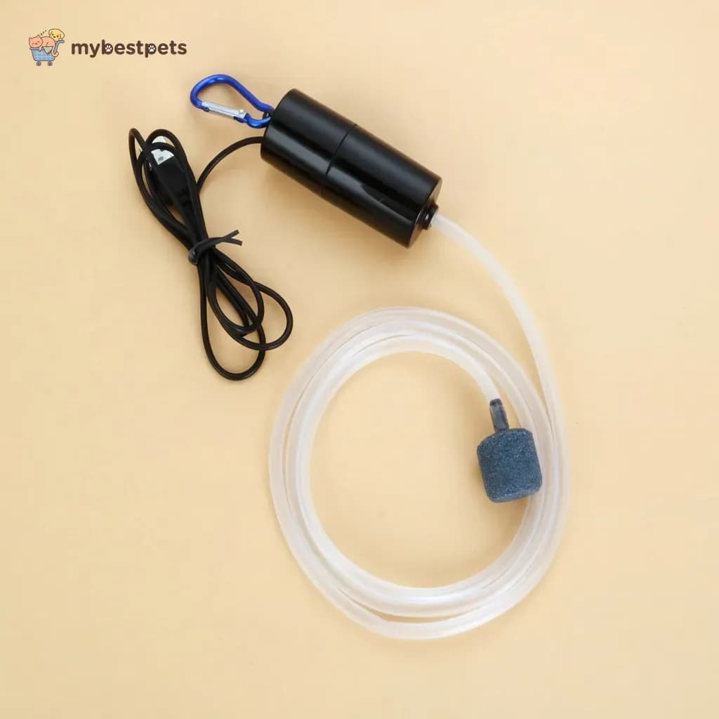 Mini USB Fish Tank Air Pump with Tubing and Air Stone