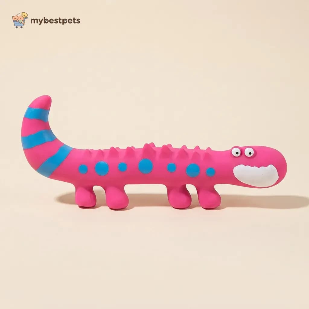 Squeaky Latex Lizard Toy for Small and Medium Dogs