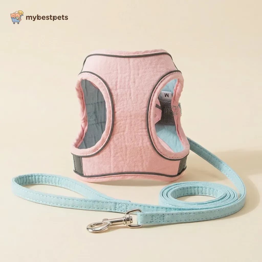 Cat Harness and Leash Set, Soft Vest with Reflective Trim