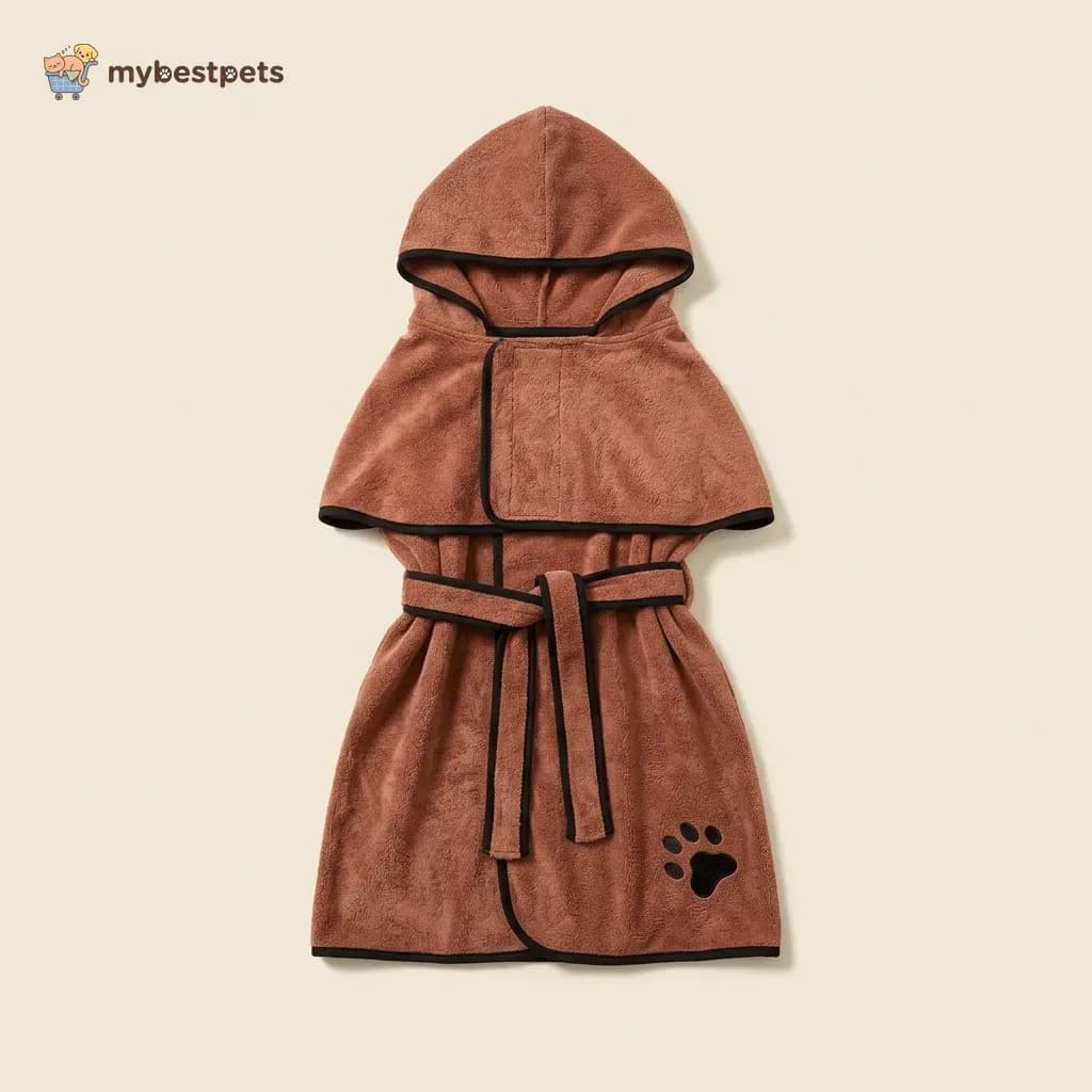 Dog Bathrobe Towel, Absorbent Microfibre, XS to XL